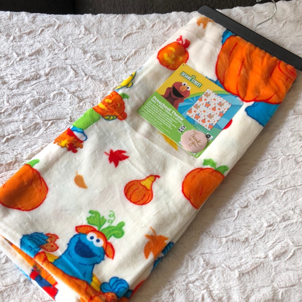 Kids Sesame Street Preschool Toddler Throw Blanket